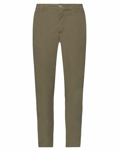 Teleria Zed Woman Pants Military green Cotton, Lycra Cover