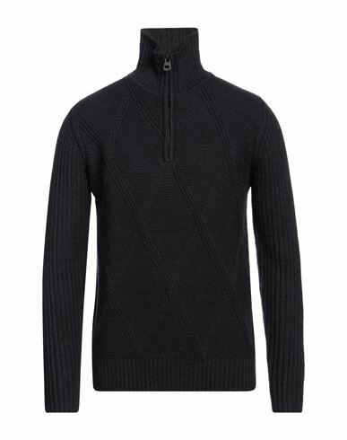 Fred Mello Man Turtleneck Midnight blue Acrylic, Wool, Polyamide Cover