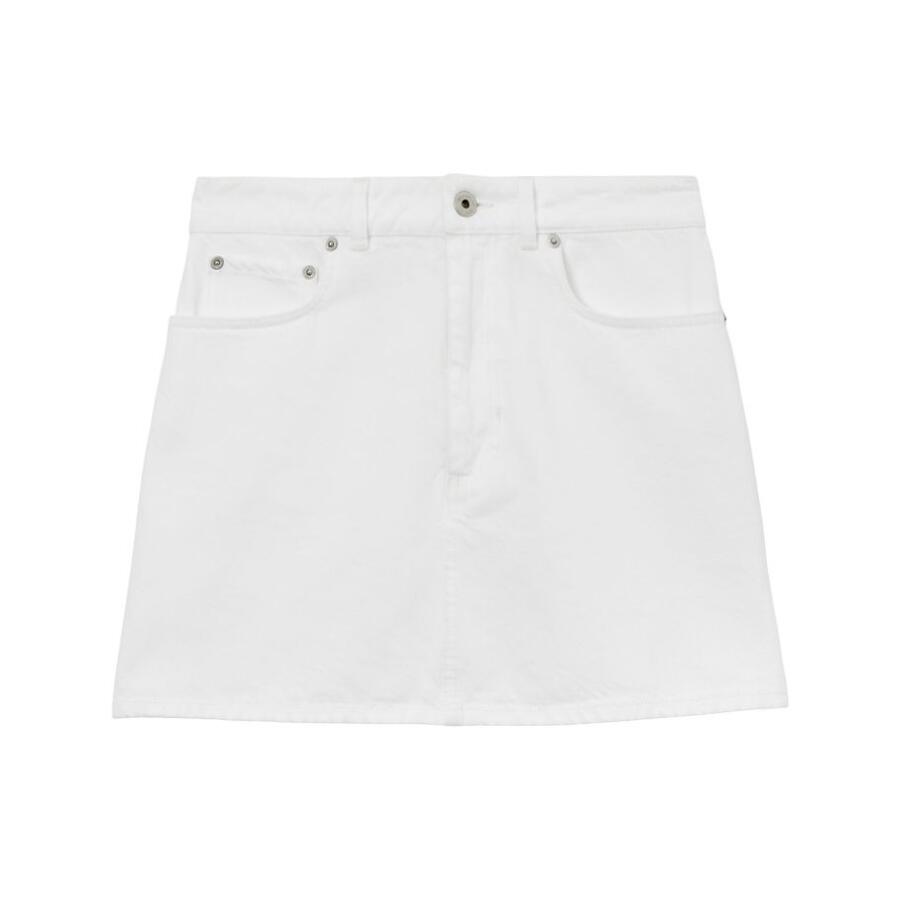 Burberry Ladies White Denim Mini Skirt Cover