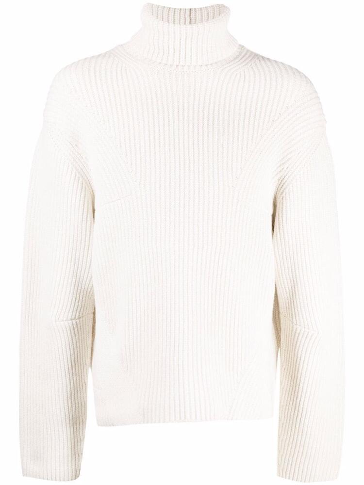 AMBUSH ribbed rollneck jumper - Neutrals Cover