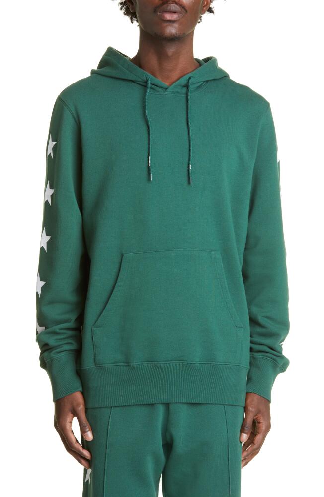 Golden Goose Men's Star Cotton Graphic Hoodie in Bright Green/White Cover