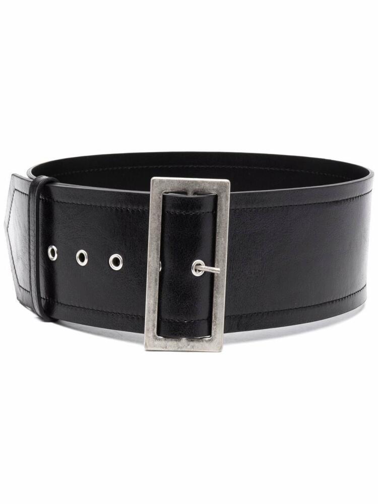 Philosophy Di Lorenzo Serafini wide buckle belt - Black Cover