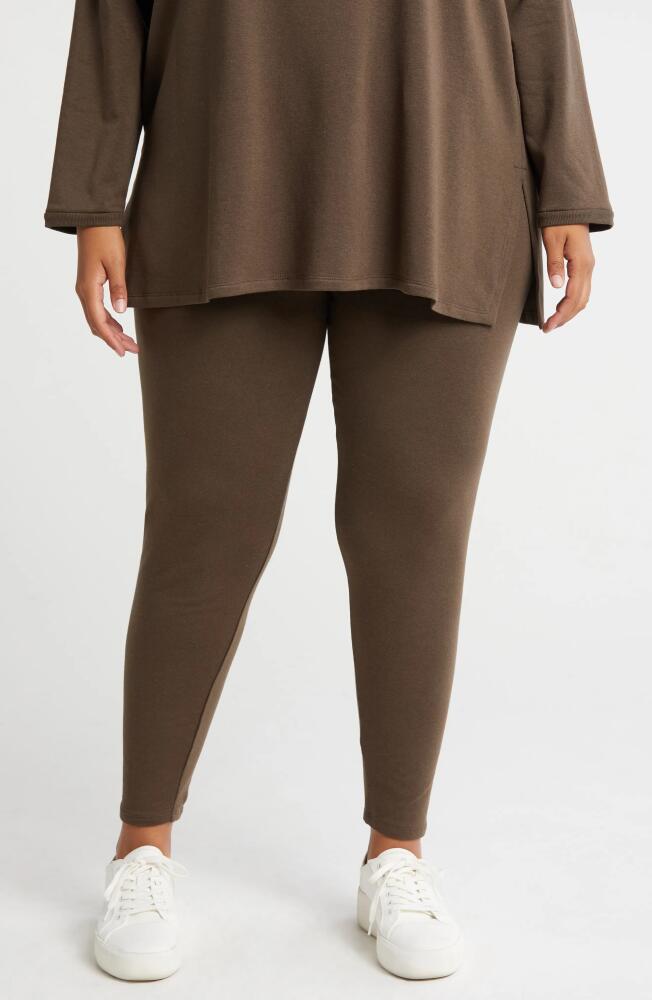 Eileen Fisher High Waist Ankle Leggings in Wren Cover