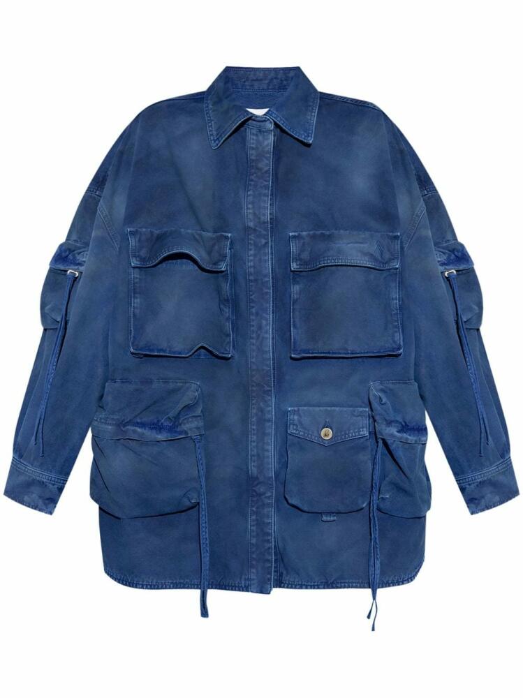 The Attico Oversized Denim Jacket - Blue Cover