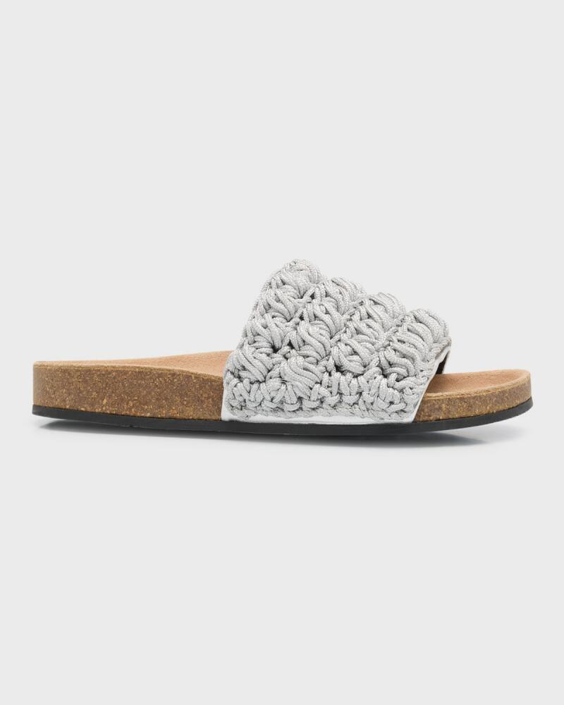 JW Anderson Crochet Cotton Easy Slide Sandals Cover