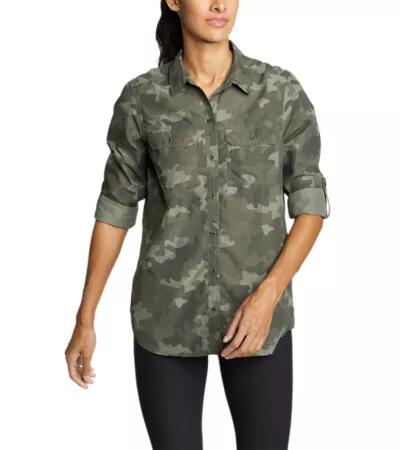 Eddie Bauer Women's Mountain Long-Sleeve Shirt Cover