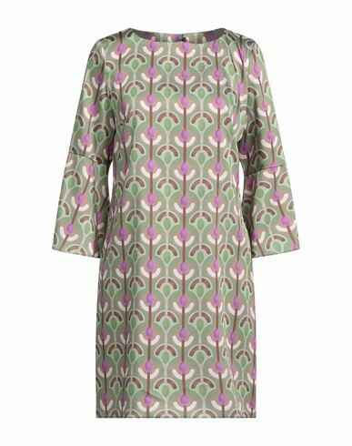 Biancoghiaccio Woman Mini dress Light green Polyester Cover