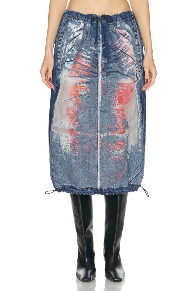 Diesel Mirtow Skirt in Blue Cover