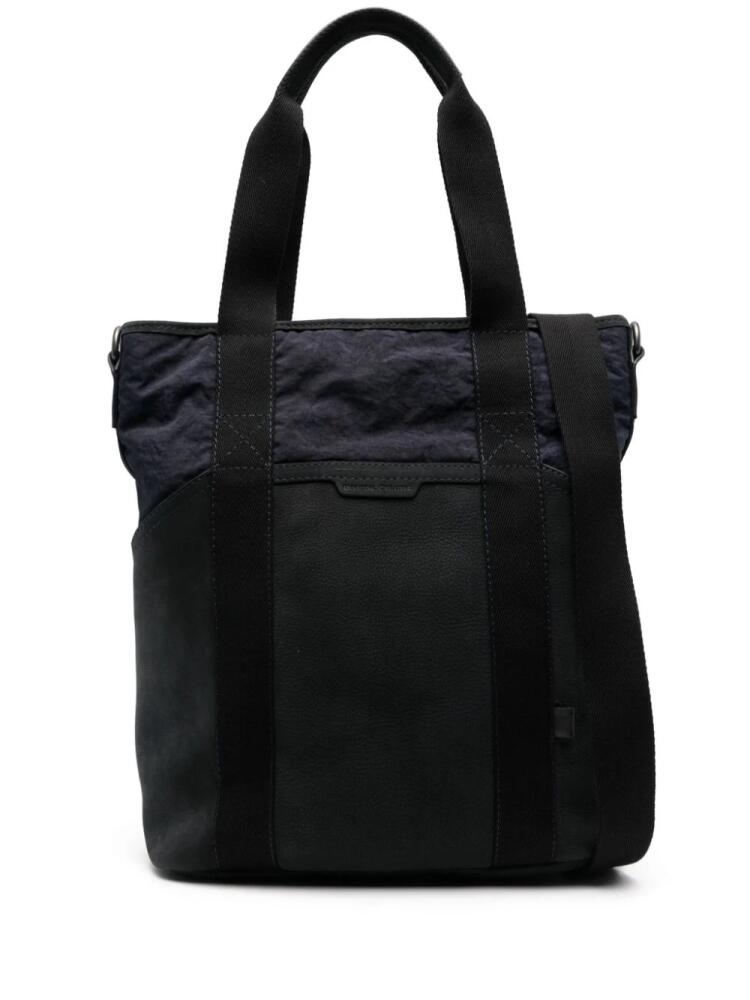 Officine Creative Pilot 005 leather tote bag - Black Cover