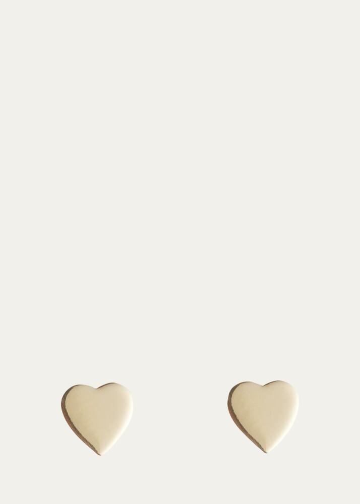 Jennifer Meyer 18k Plain Heart Stud Earrings Cover