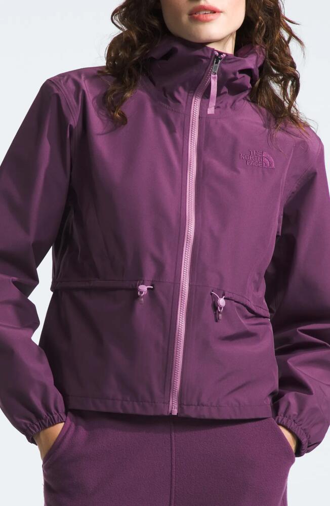 The North Face Daybreak Water Repellent Hooded Jacket in Black Currant Purple Cover