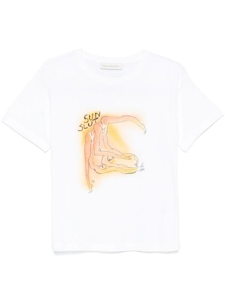 Ludovic de Saint Sernin x Marc Ranger artwork-print T-shirt - White Cover