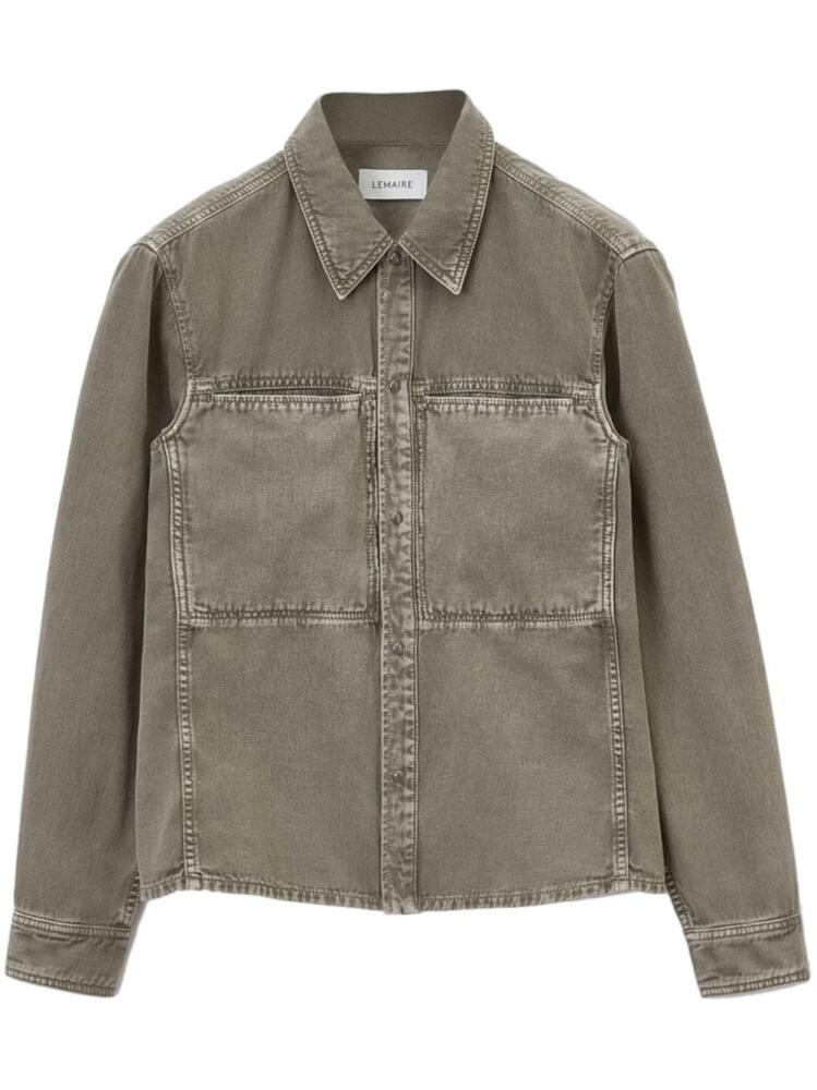 LEMAIRE long sleeve denim shirt - Green Cover