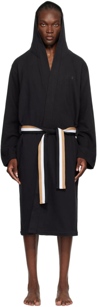 BOSS Black Hooded Robe Cover