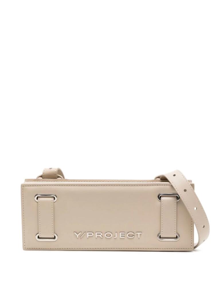 Y/Project logo-plaque accordion bag - Neutrals Cover