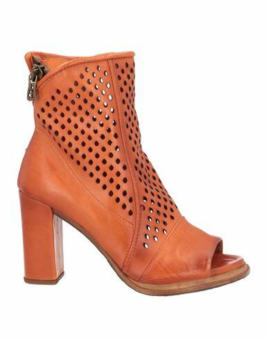 A. s.98 Woman Ankle boots Orange Leather Cover