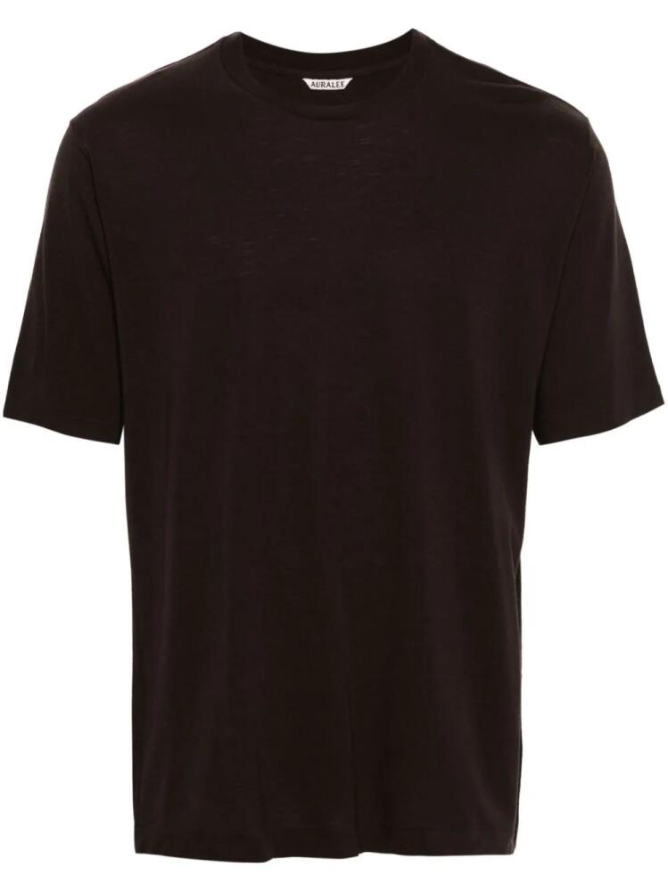 Auralee crew-neck wool T-shirt - Brown Cover