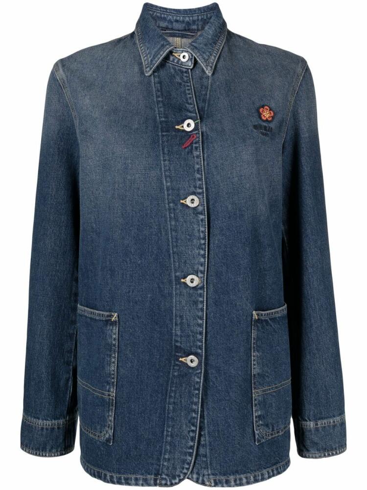 Kenzo pouch-pocket denim shirt jacket - Blue Cover