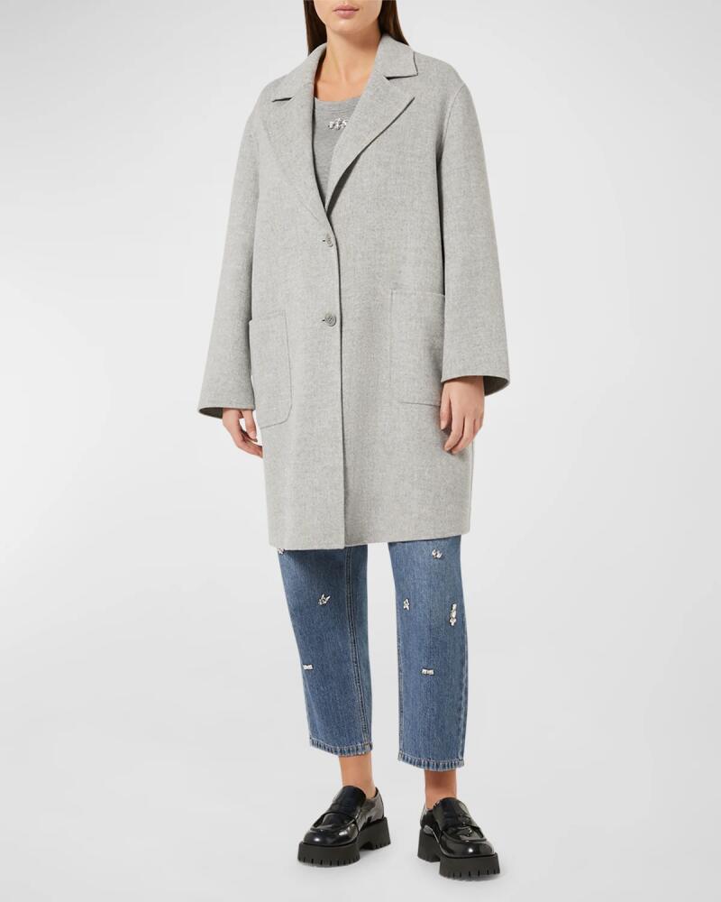 Marina Rinaldi Plus Size Cambra Virgin Wool-Blend Coat Cover