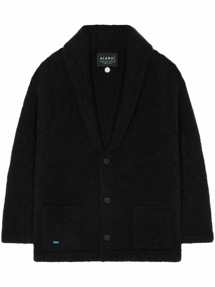 Alanui Finest ribbed cardigan - Black Cover