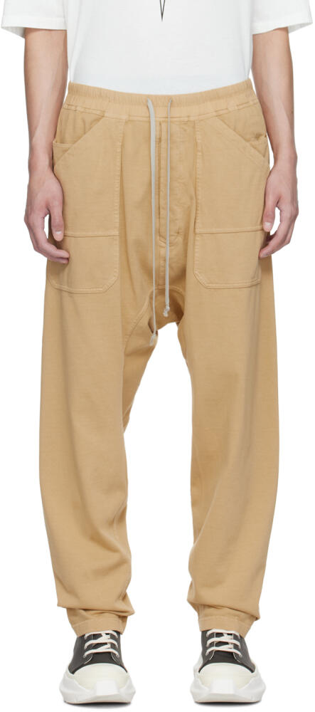 Rick Owens DRKSHDW Yellow Classic Cargo Sweatpants Cover