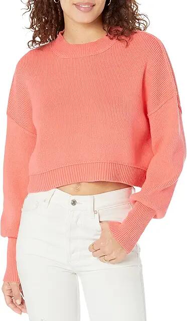 Free People Easy Street Crop Pullover (Guava Juice) Women's Clothing Cover