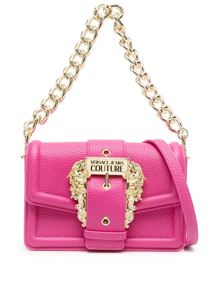 Versace Jeans Couture baroque-buckle shoulder bag - Pink Cover