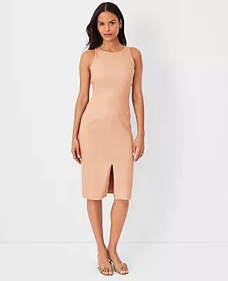 Ann Taylor The Cutaway Sheath Dress in Linen Twill Cover