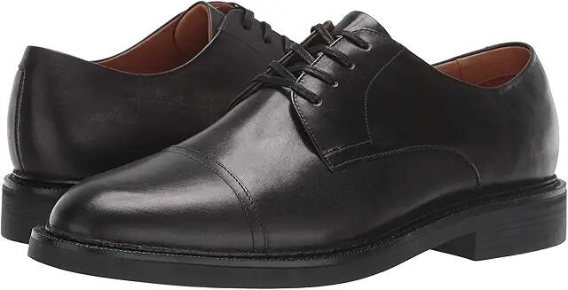 Polo Ralph Lauren Asher Cap Toe (Black Calf Leather) Men's Shoes Cover