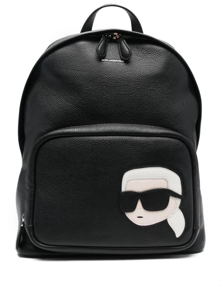 Karl Lagerfeld Ikon 2.0 leather backpack - Black Cover