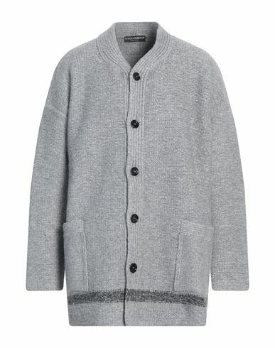 Dolce & gabbana Man Cardigan Grey Polyamide, Viscose, Wool, Elastane Cover