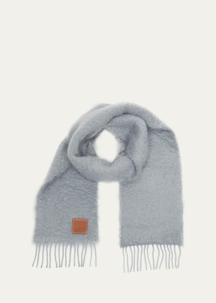 Loewe Anagram Mohair Fringe Scarf Cover