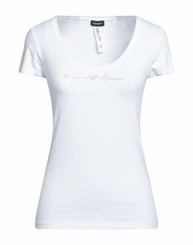 Emporio Armani Woman Undershirt Beige Cotton, Elastane Cover