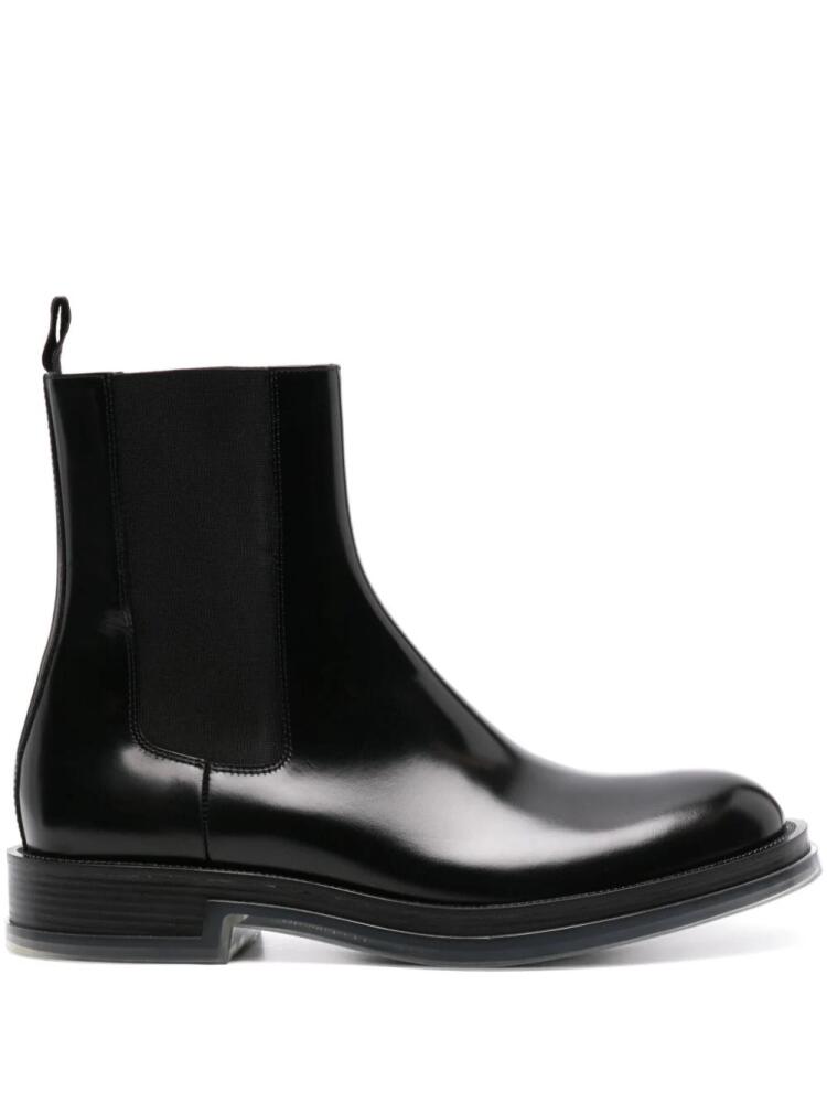 Alexander McQueen Float leather Chelsea boots - Black Cover