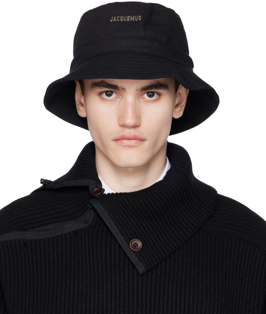 JACQUEMUS Black Forever 'Le Bob Gadjo' Bucket Hat Cover