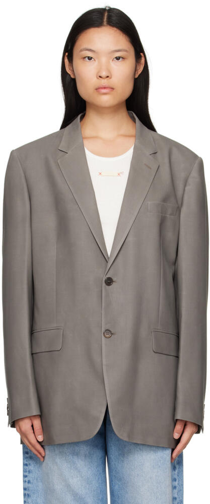 Maison Margiela Gray Lightweight Blazer Cover