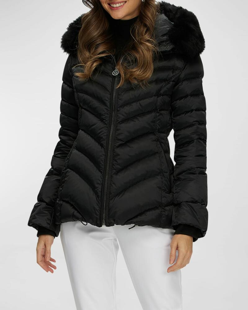 Gorski Apres-Ski Jacket With Detachable Toscana Lamb Shearling Hood Trim Cover