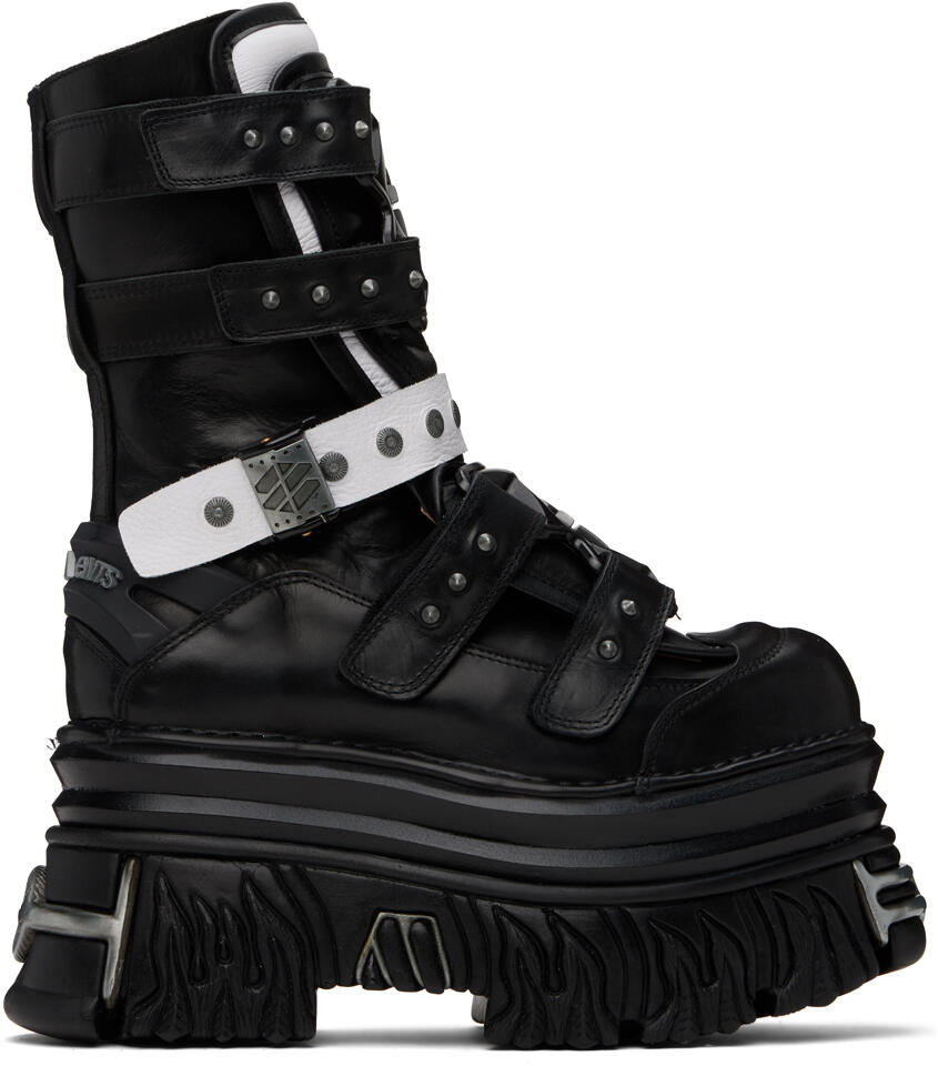 VETEMENTS Black & White New Rock Edition Gamer Boots Cover