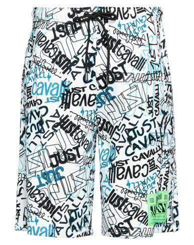 Just Cavalli Man Shorts & Bermuda Shorts White Cotton Cover