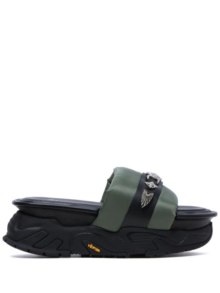 Toga Pulla padded platform sandals - Green Cover