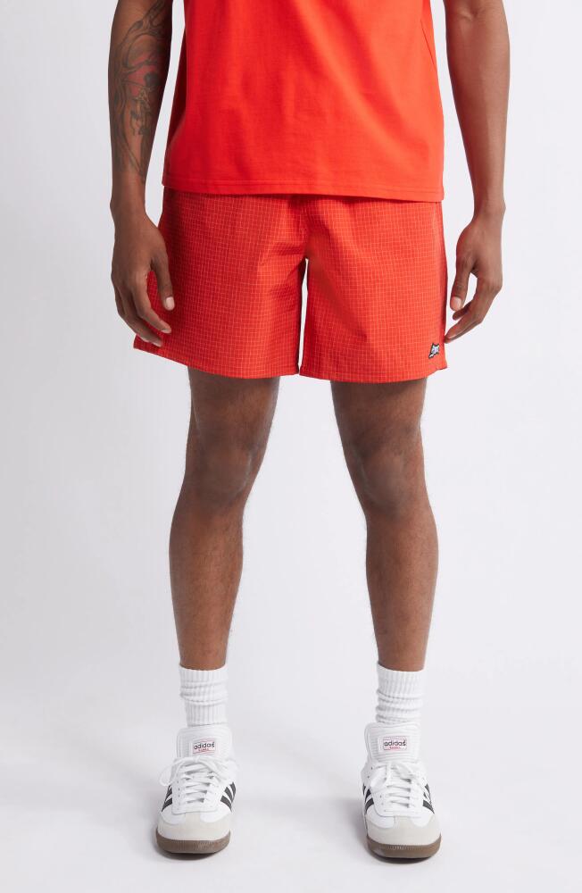 ICECREAM Pyramid Nylon Shorts in Fiery Red Cover