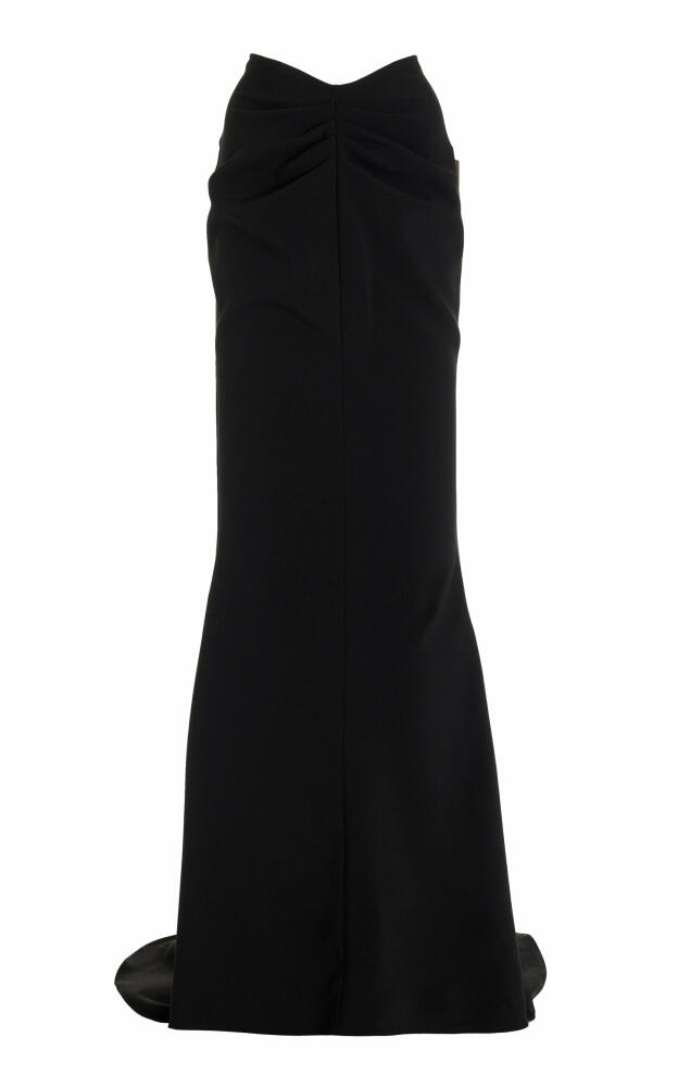 Maticevski - Draped Crepe Maxi Skirt - Black Cover