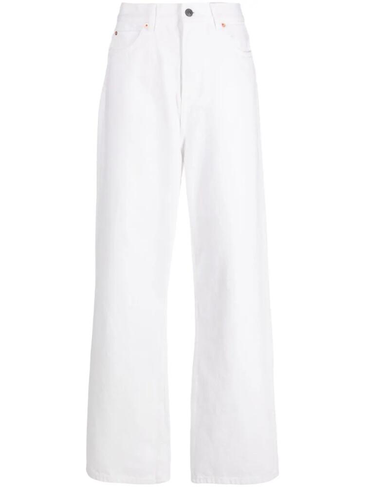 WARDROBE.NYC low-rise straight-leg jeans - White Cover