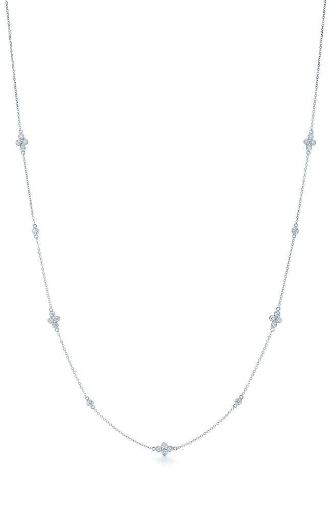 Kwiat Diamond Station String Necklace in White Gold Cover