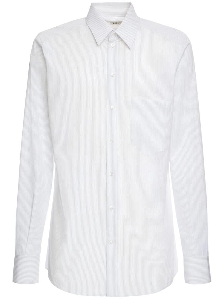 DOLCE & GABBANA Striped Cotton Poplin Shirt Cover