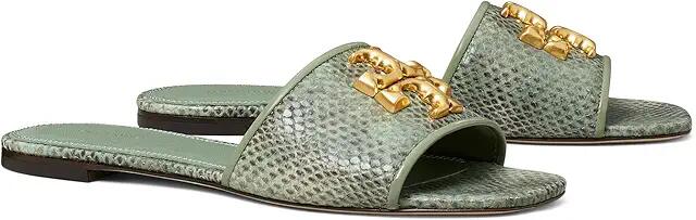 Tory Burch Eleanor Slides (Moss Roccia/Gold) Women's Sandals Cover