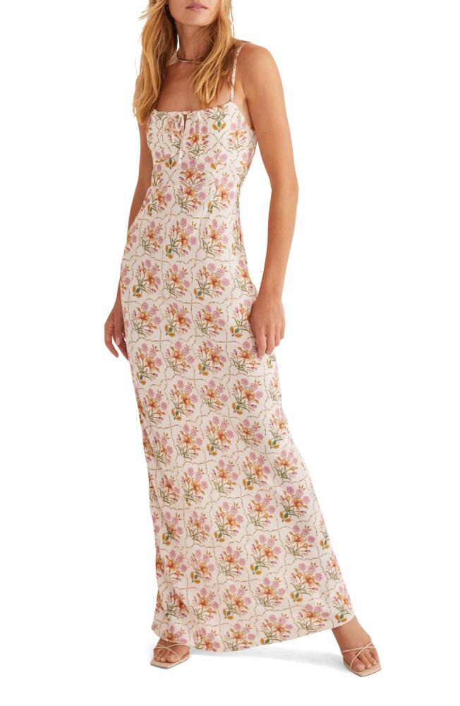 Favorite Daughter The One That Got Away Floral Slipdress in White Floral Mosaic Cover