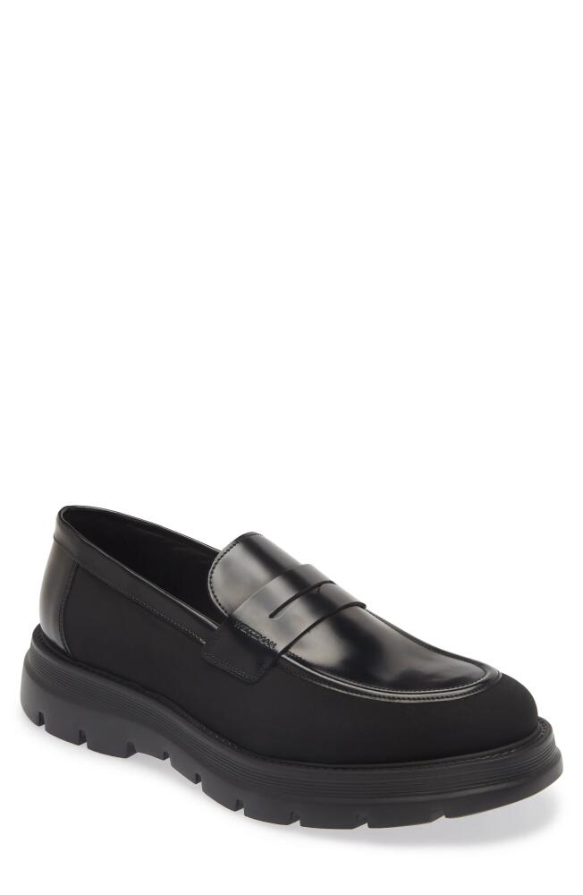 Stuart Weitzman Club LA Lugged Penny Loafer in Black Cover