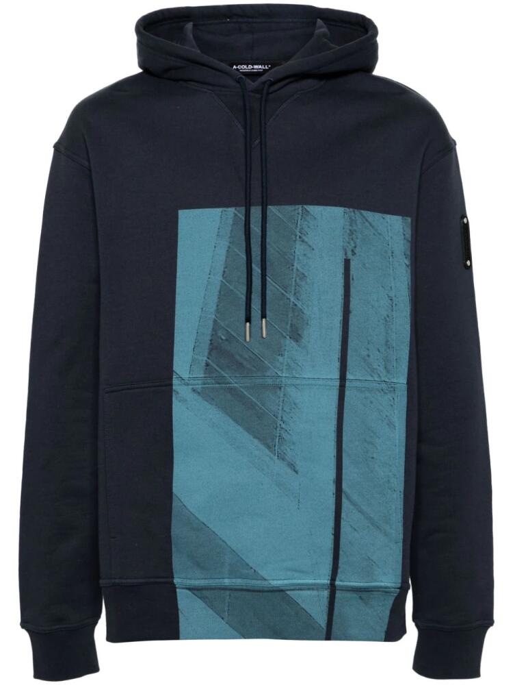 A-COLD-WALL* Strand cotton hoodie - Blue Cover