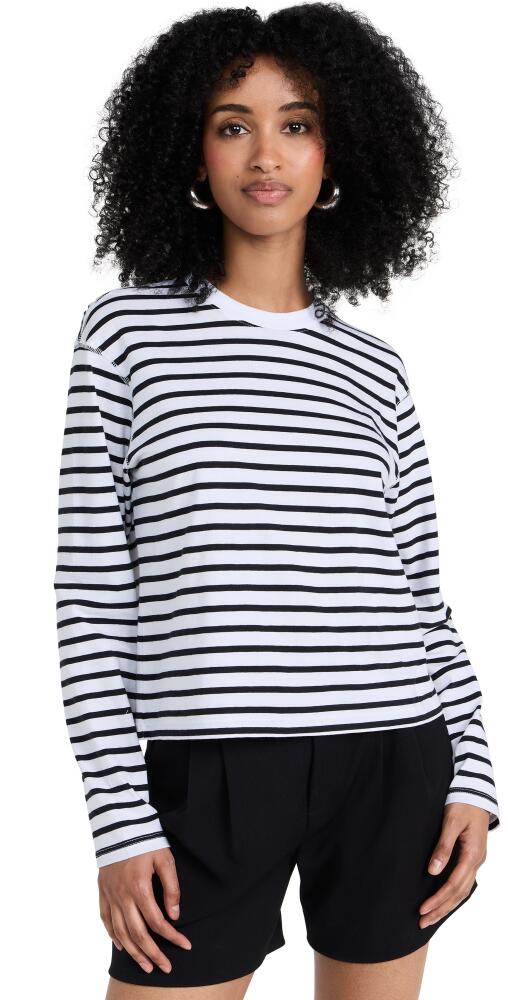 ATM Anthony Thomas Melillo Long Sleeve Stripe Boy Tee Black/White Stripe Cover